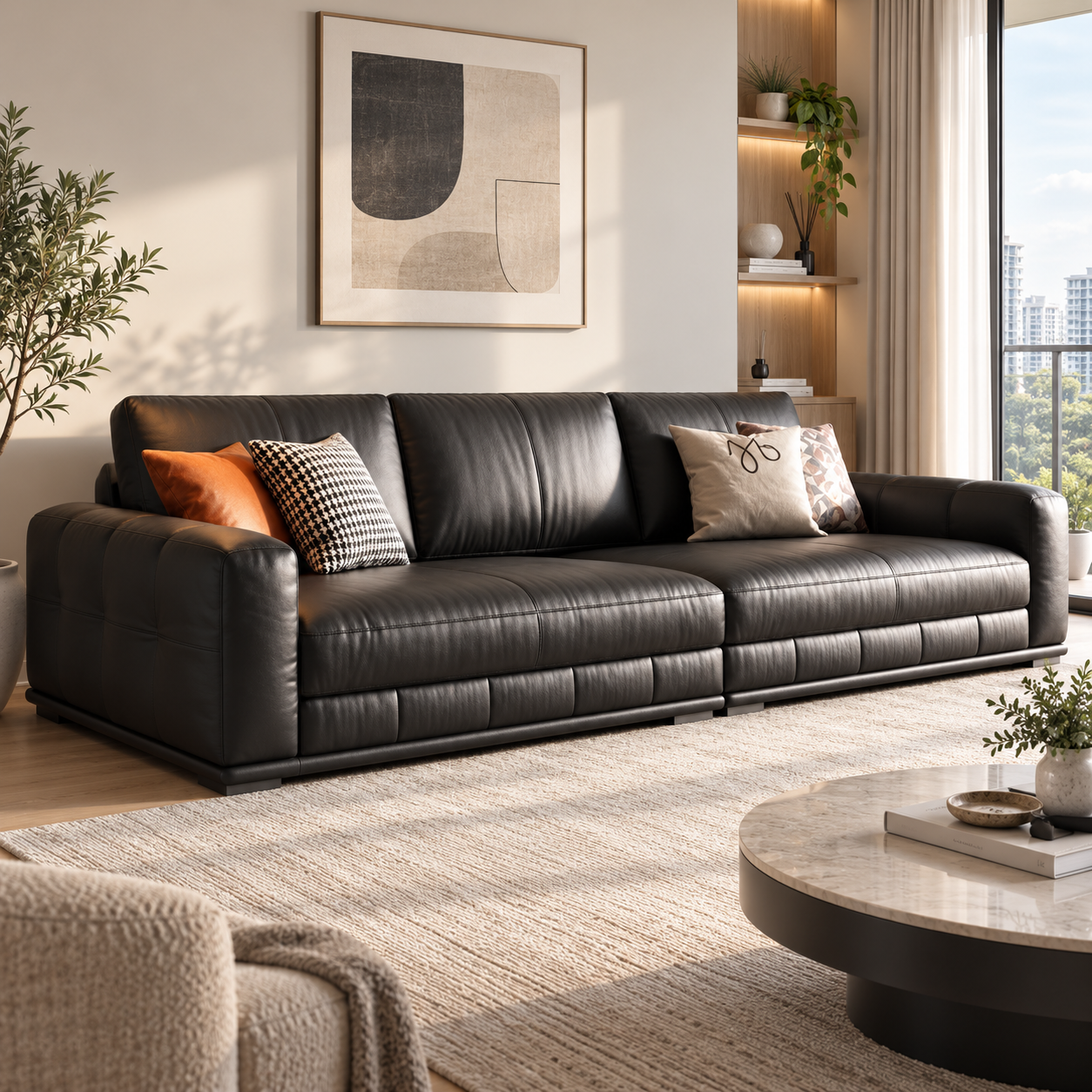 Islenn Leather Sofa