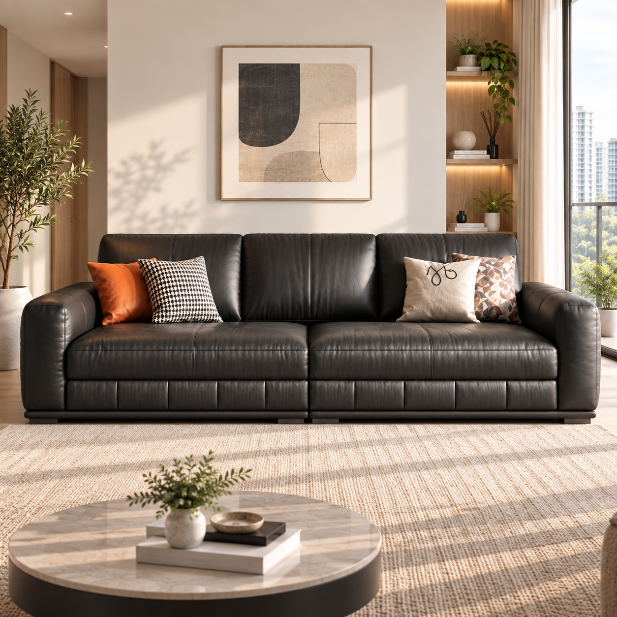 Islenn Leather Sofa