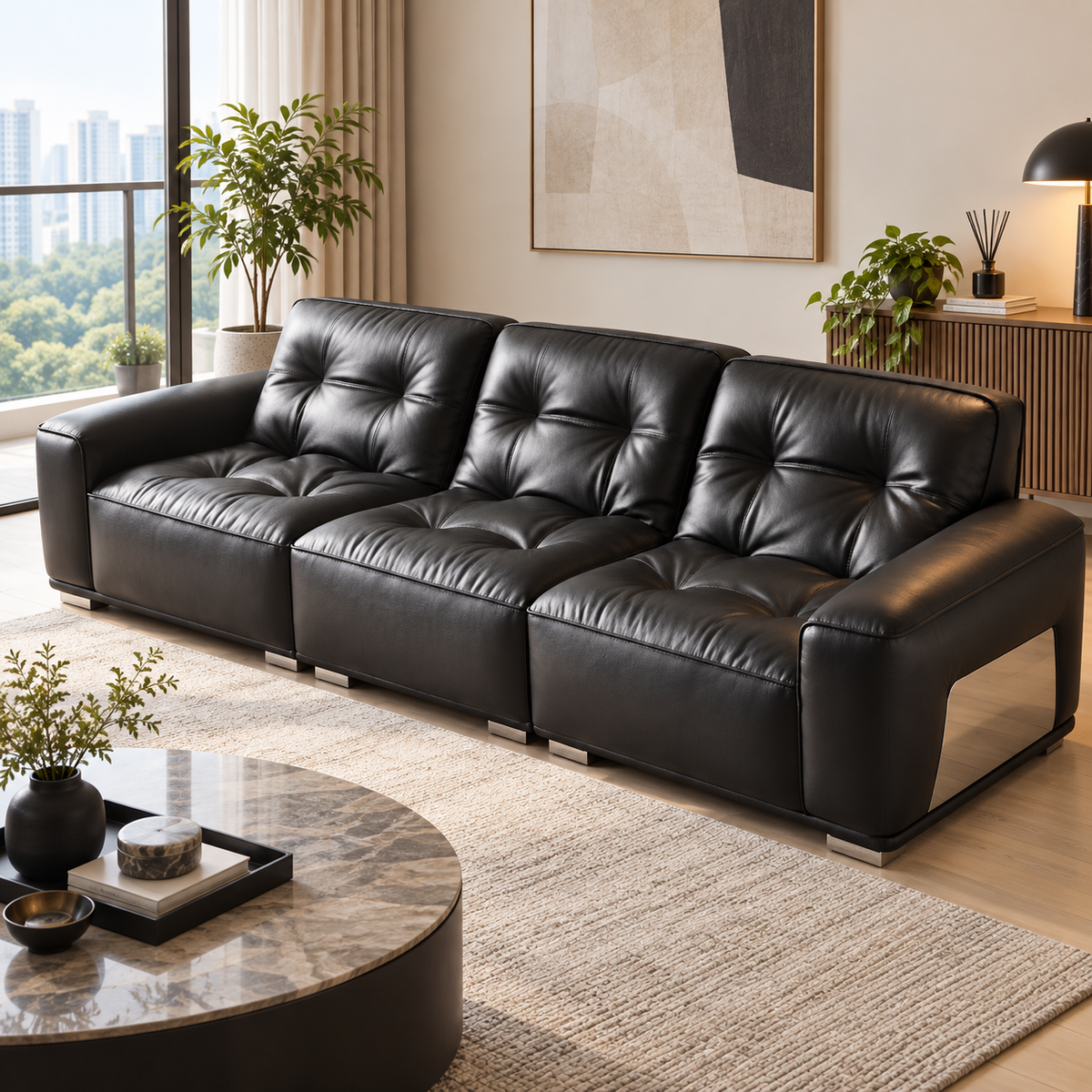 Joradin Leather Sofa