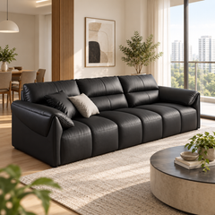 Meradin Leather Sofa