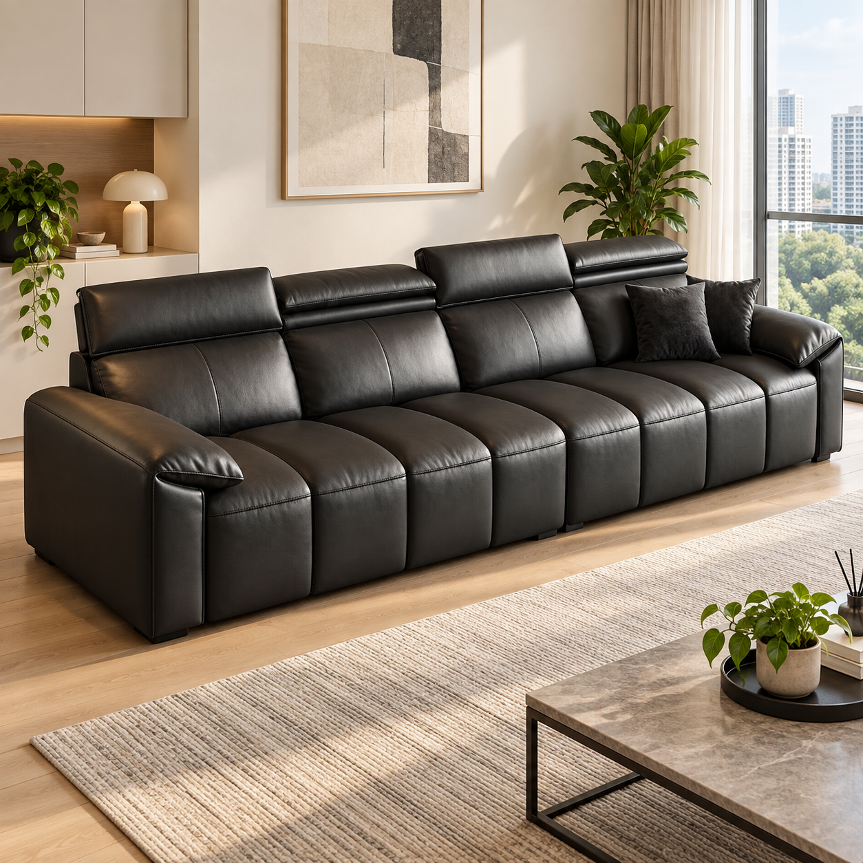 Selric Leather Sofa
