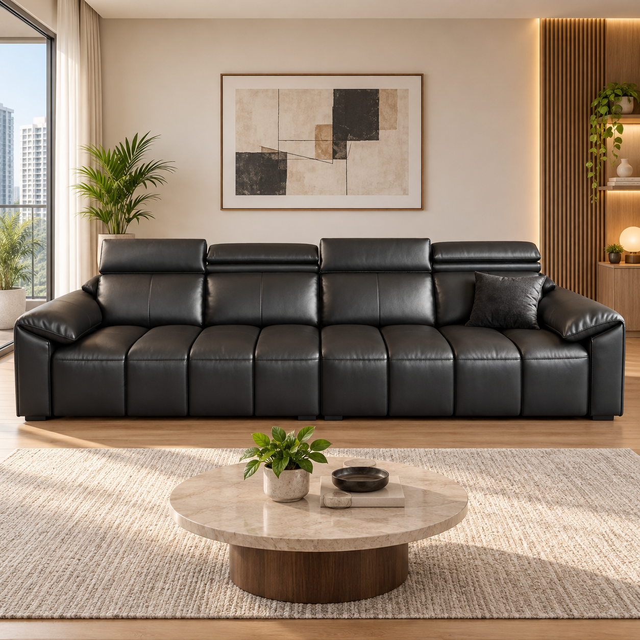 Selric Leather Sofa