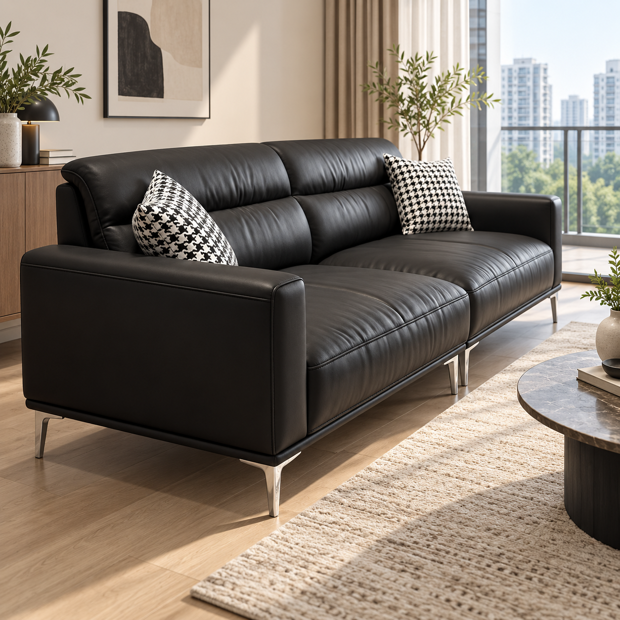 Tervin Leather Sofa