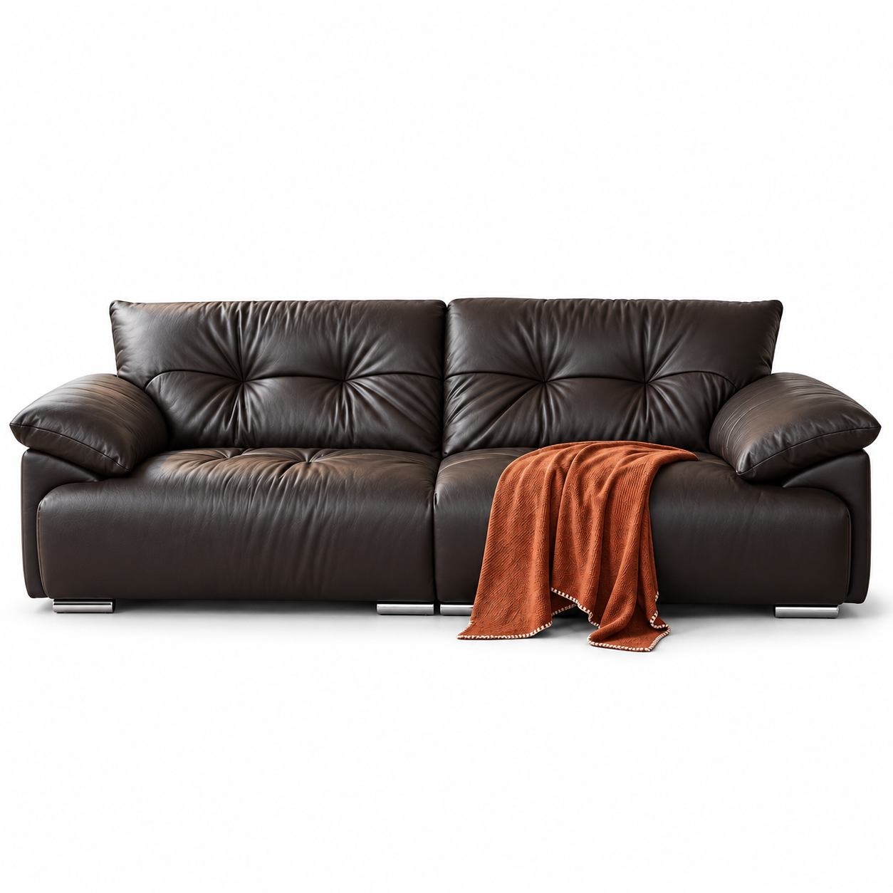 Vardane Leather Sofa