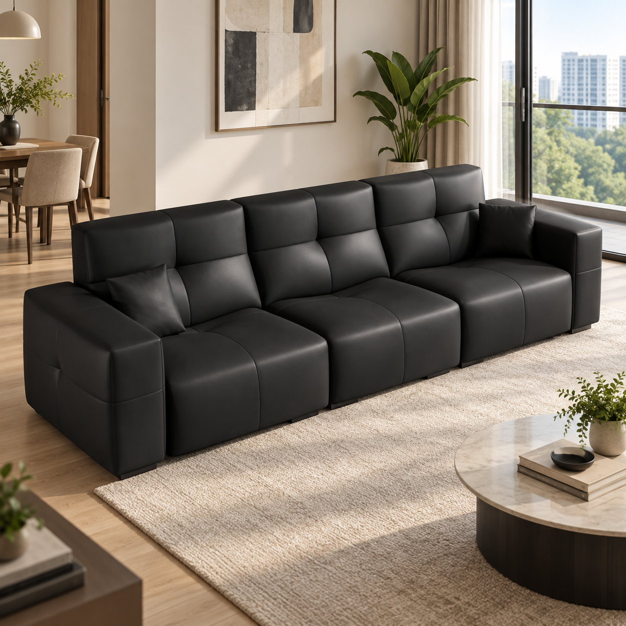Zelarin Leather Sofa