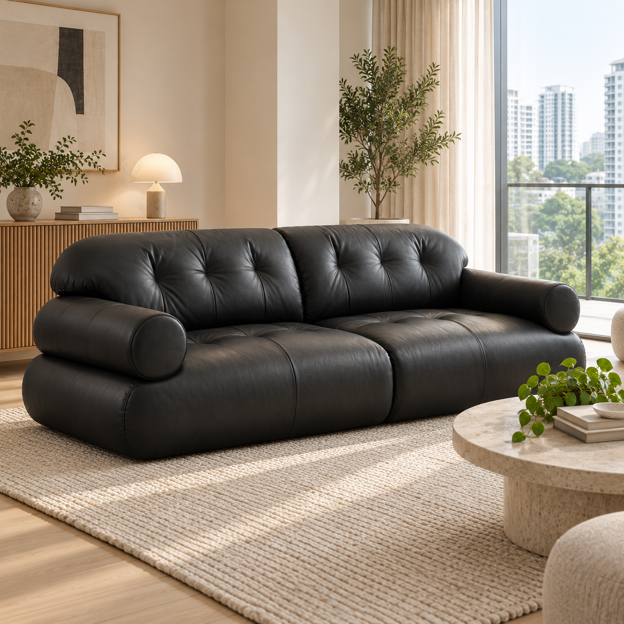Cirelan Leather Sofa