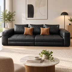 Aurelith Leather Sofa
