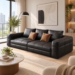 Aurelith Leather Sofa