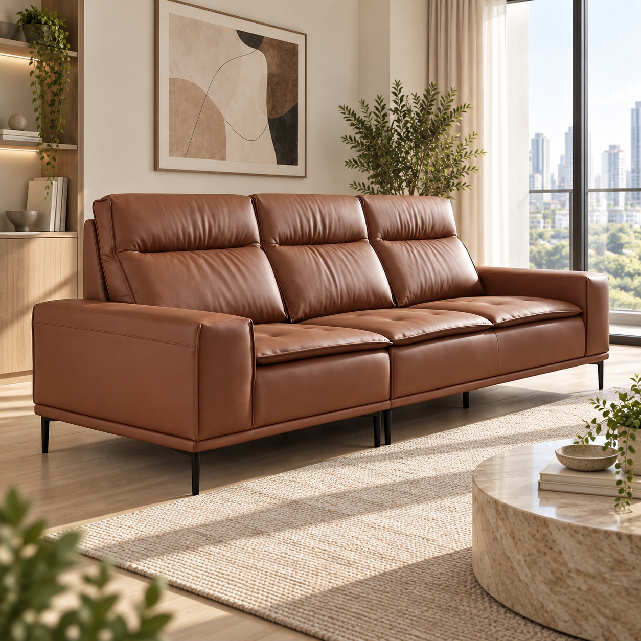 Brenovar Leather Sofa