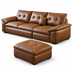 Ismerel Leather Sofa