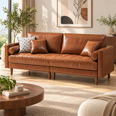 Jovalin Leather Sofa