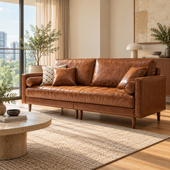 Jovalin Leather Sofa