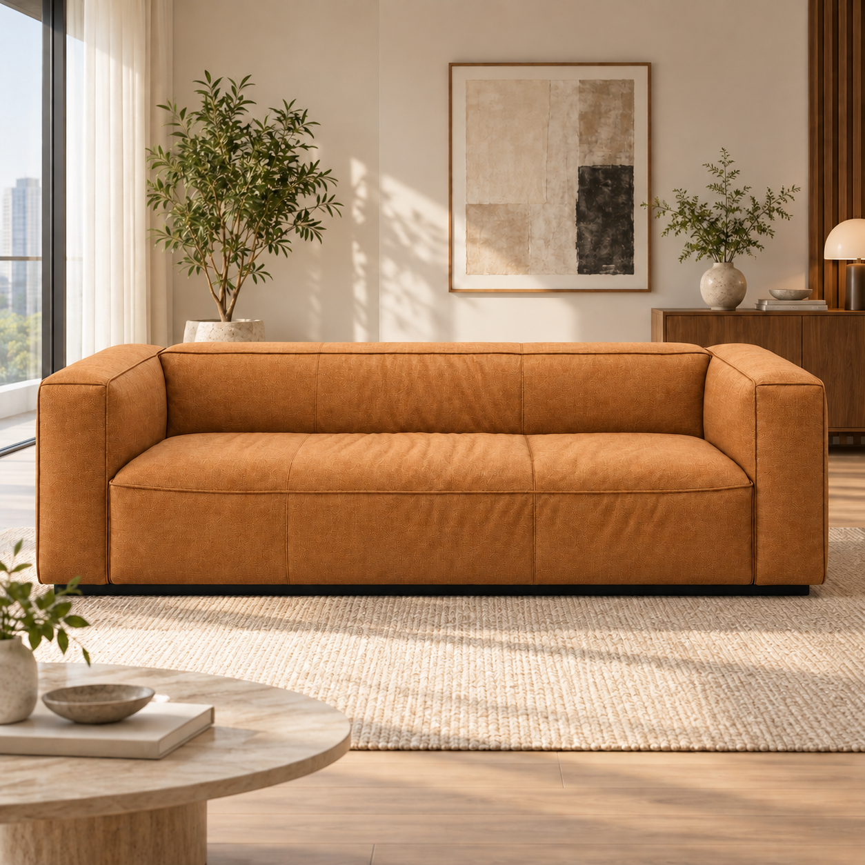 Kardesse Fabric Sofa