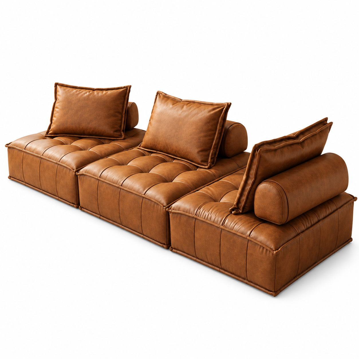 Norelis Faux Leather Sofa