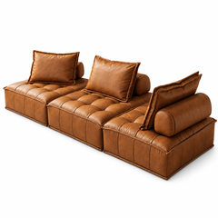 Norelis Faux Leather Sofa