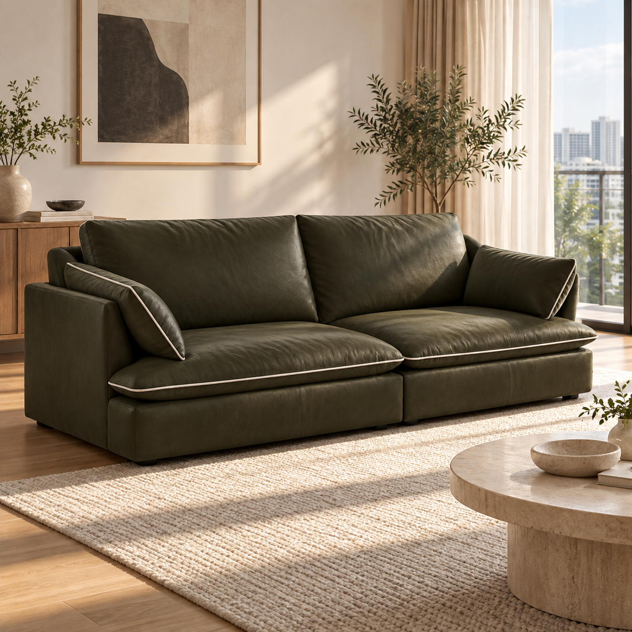 Westerin Leather Sofa