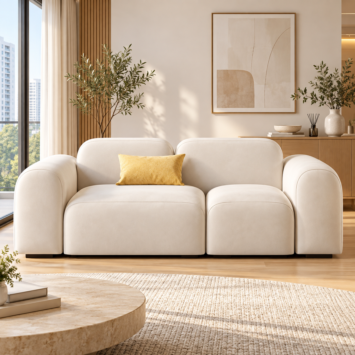 Belvarin Fabric Sofa
