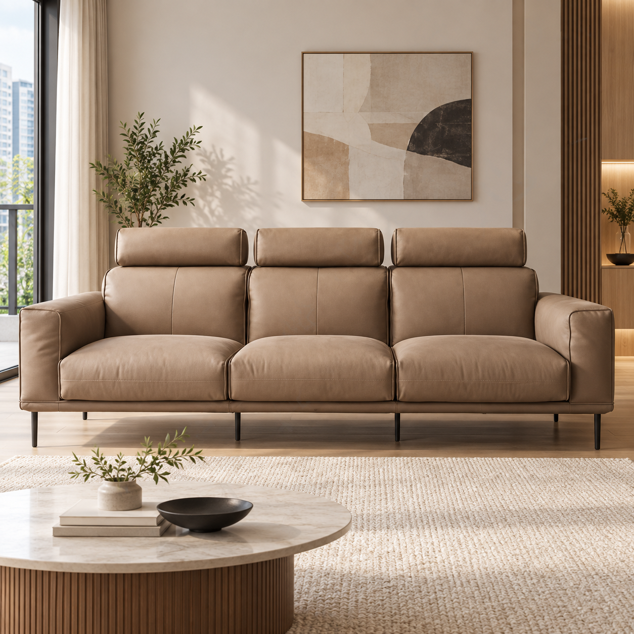 Corlisse Leather Sofa