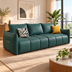 Delvano Leather Sofa