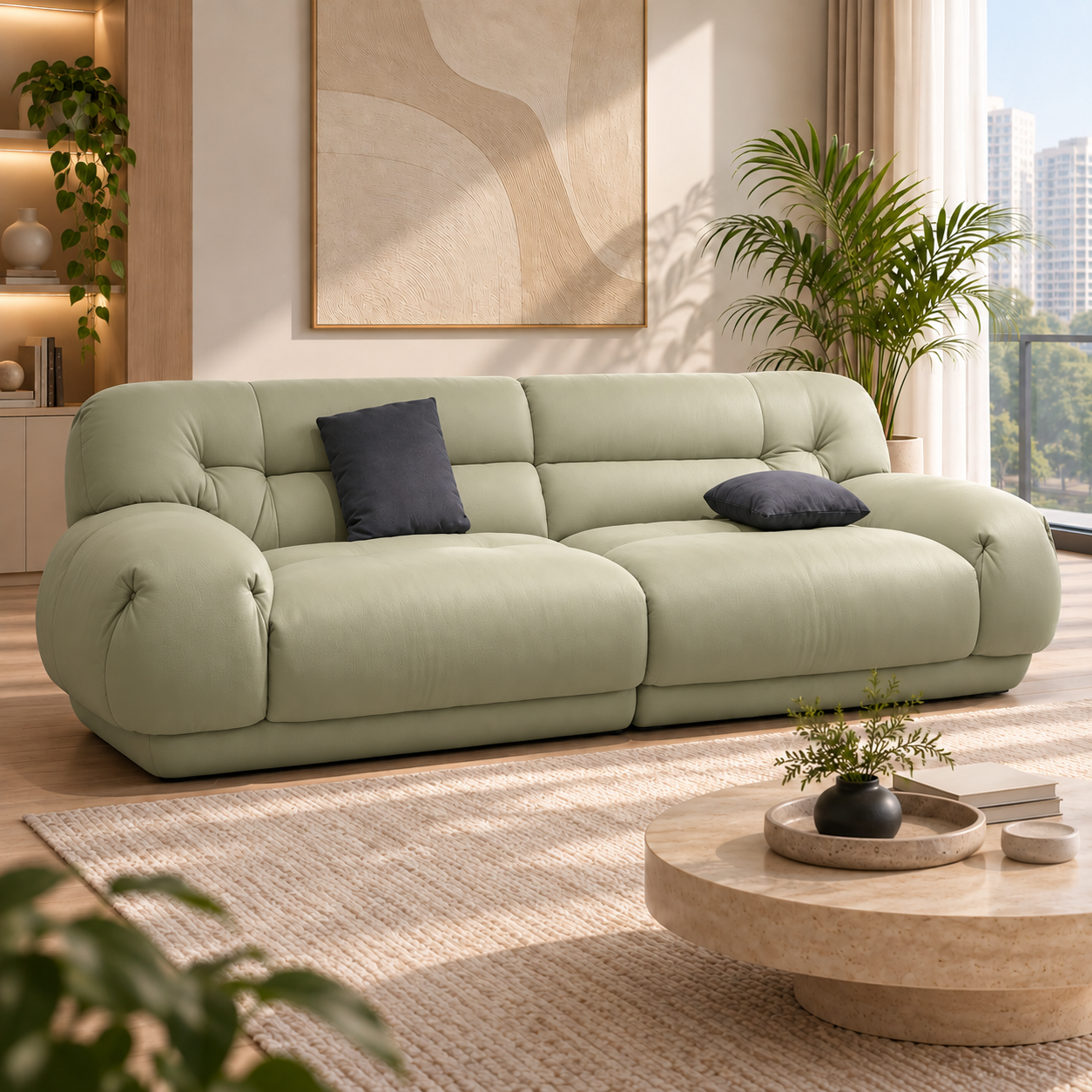 Garelin Leather Sofa