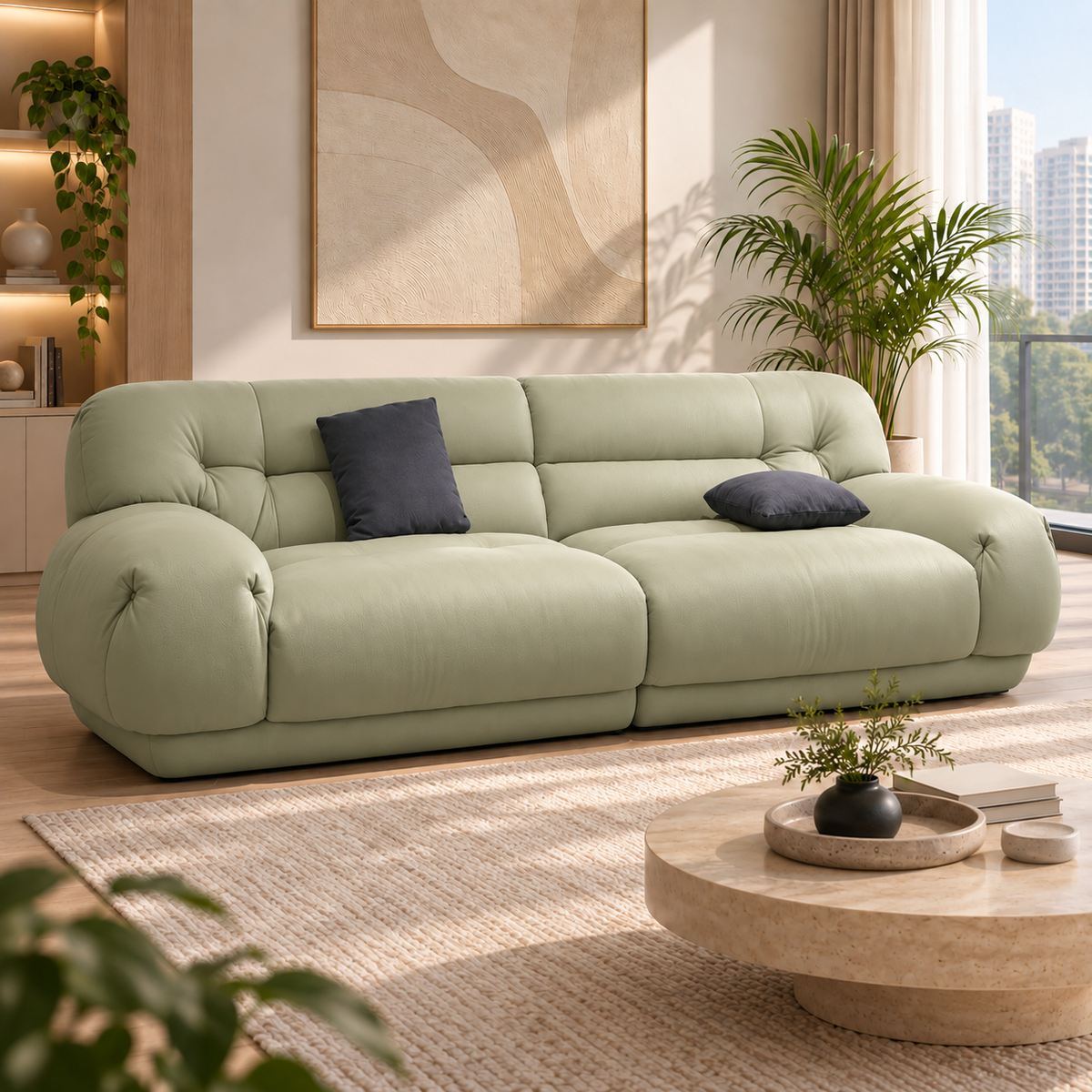 Garelin Leather Sofa