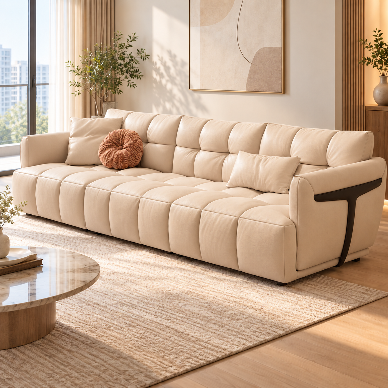 Kastorin Leather Sofa