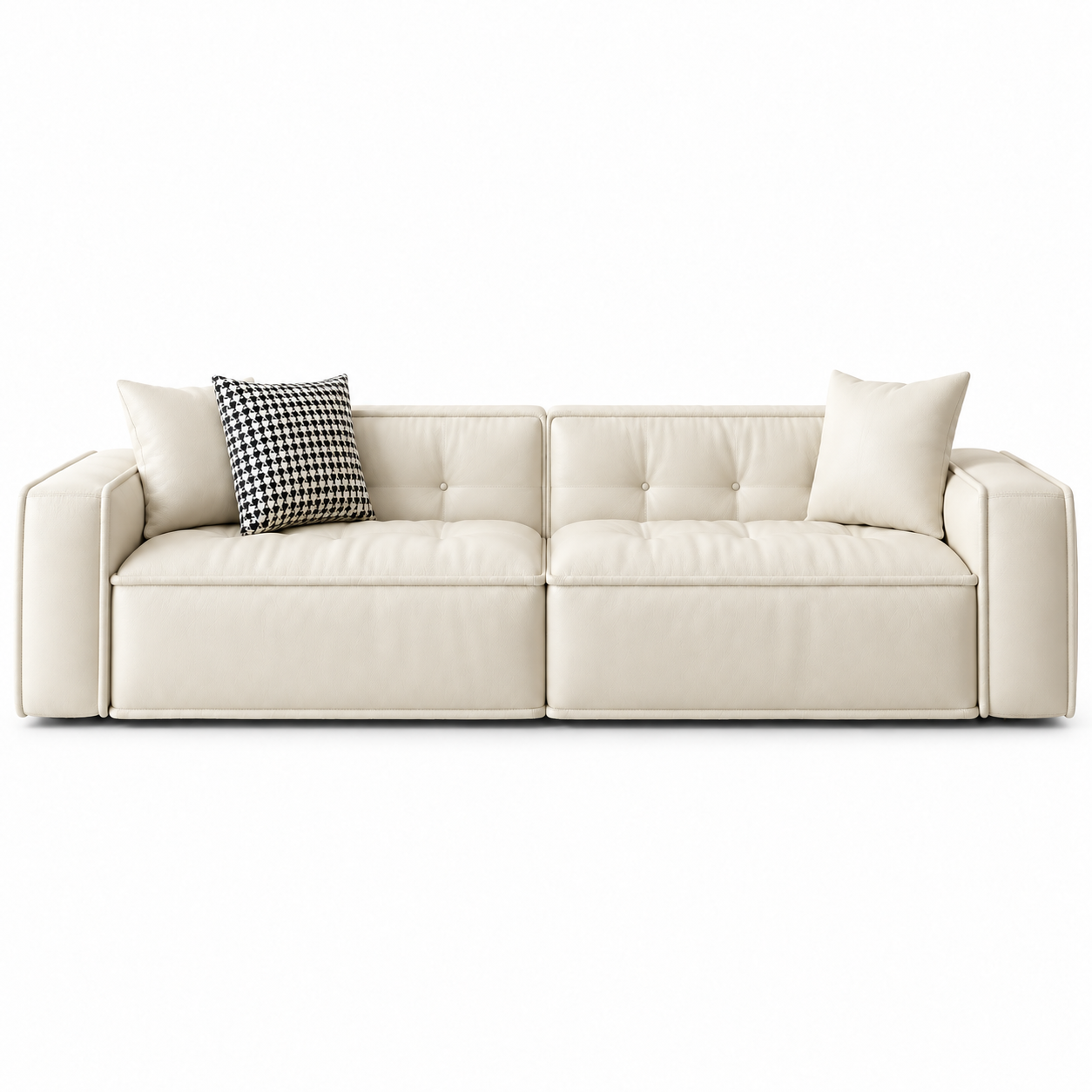 Nestria Faux Leather Sofa