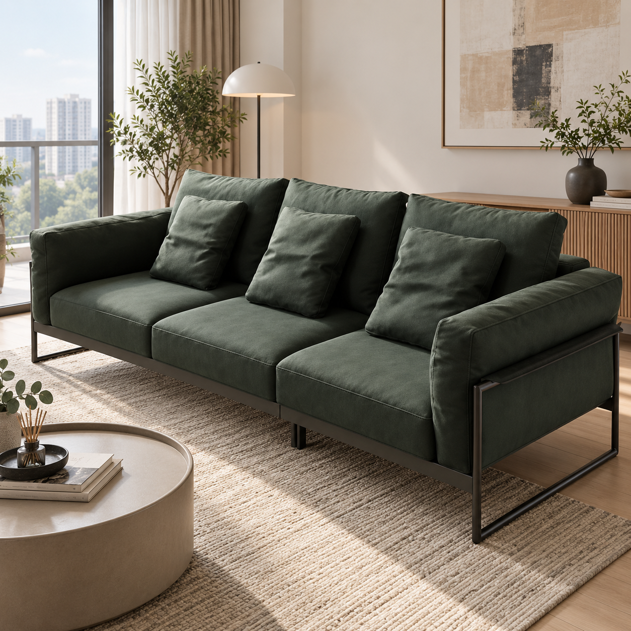 Quorisse Leather Sofa