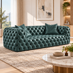 Tervaro Faux Leather Sofa
