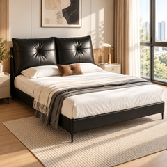 Umbrin Genuine Leather Bed Frame