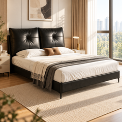 Umbrin Genuine Leather Bed Frame