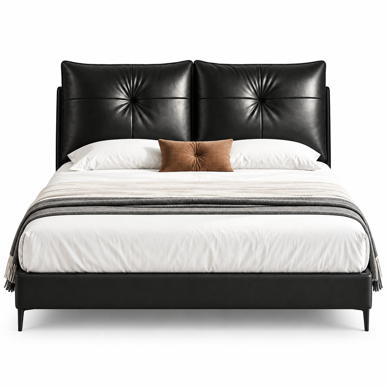 Umbrin Genuine Leather Bed Frame