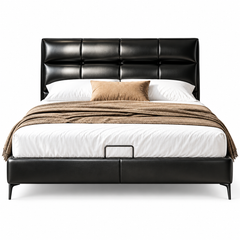 Aldevan Leather Bed Frame