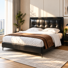 Dorlane Genuine Leather Bed Frame