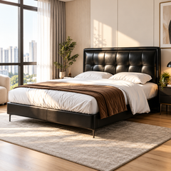 Dorlane Genuine Leather Bed Frame