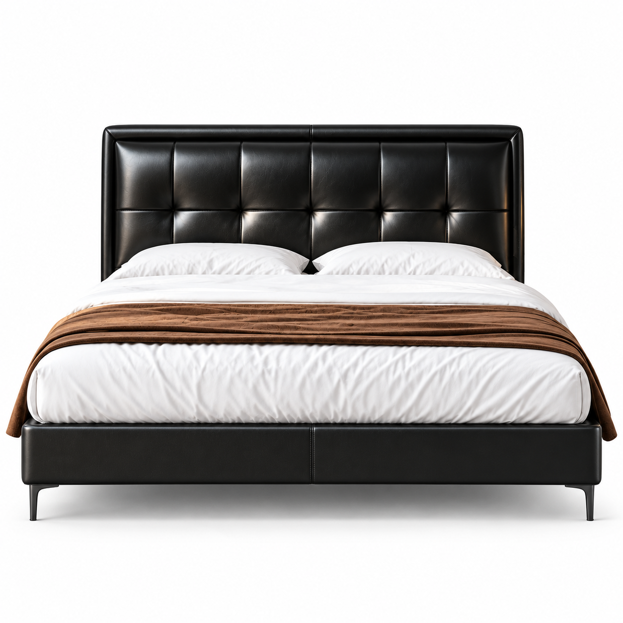 Dorlane Genuine Leather Bed Frame