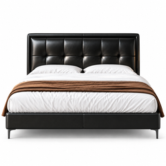 Dorlane Genuine Leather Bed Frame