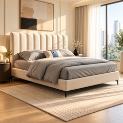 Jorvane Leather Bed Frame