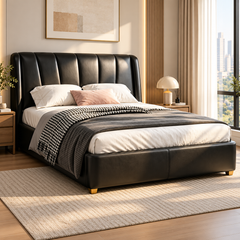 Aldevic Leather Bed Frame