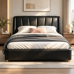 Aldevic Leather Bed Frame
