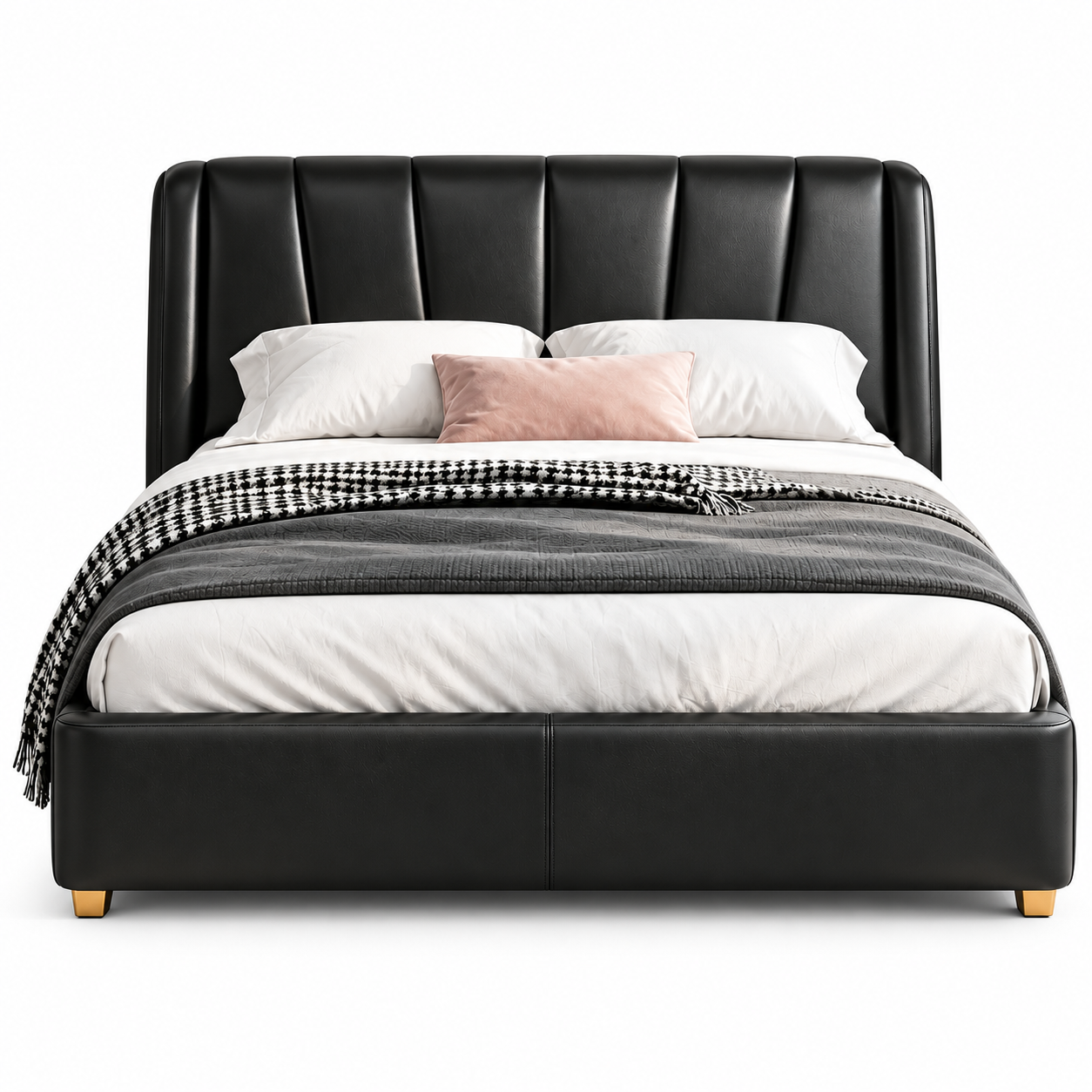Aldevic Leather Bed Frame