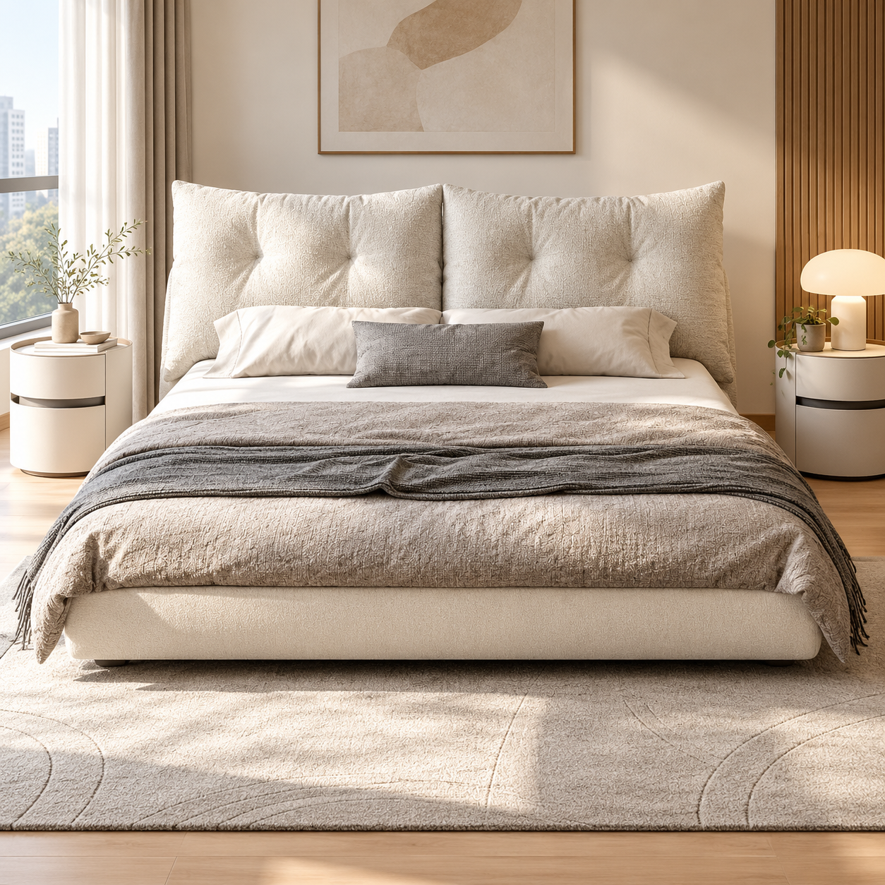 Merovan Fabric Bed Frame