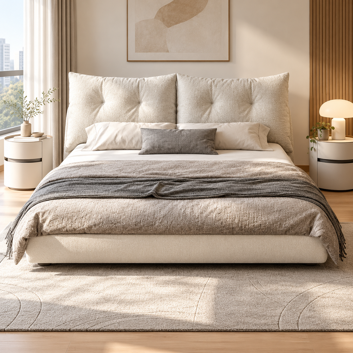 Merovan Fabric Bed Frame
