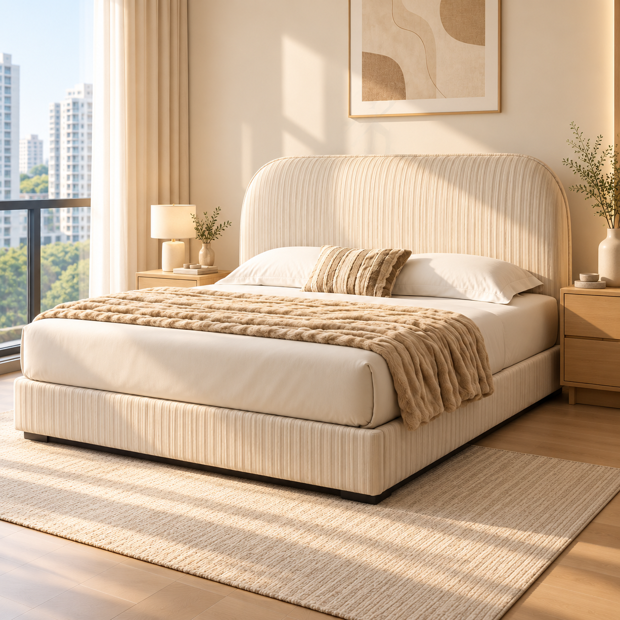 Xelric Fabric Bed Frame