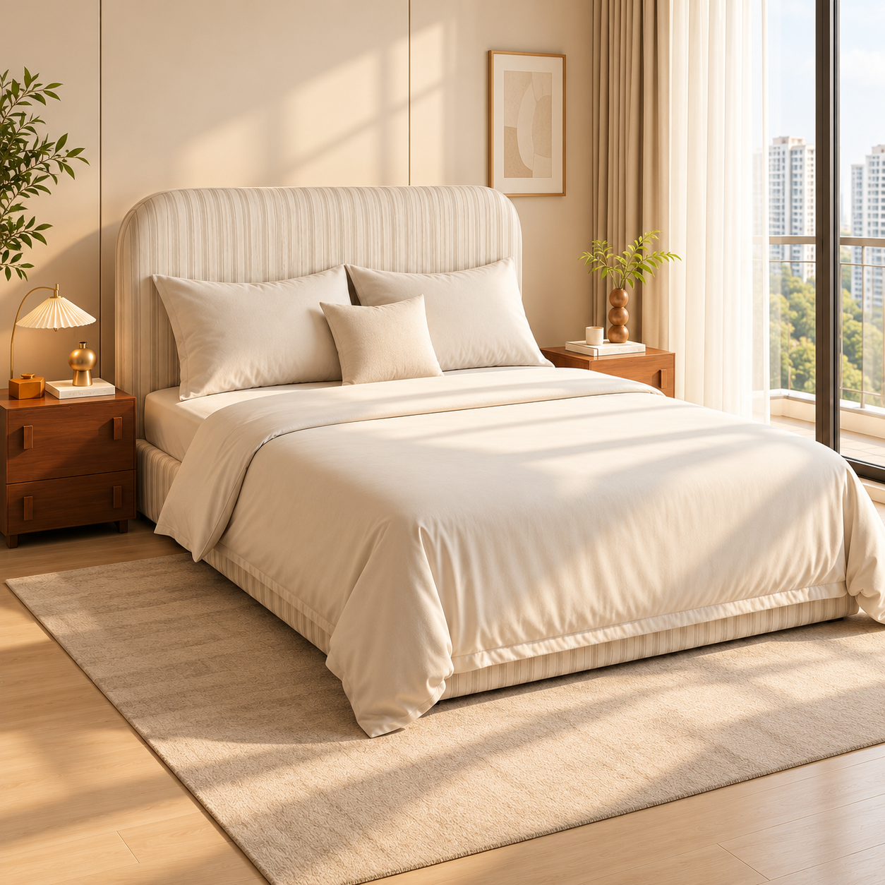 Grevian Fabric Bed Frame