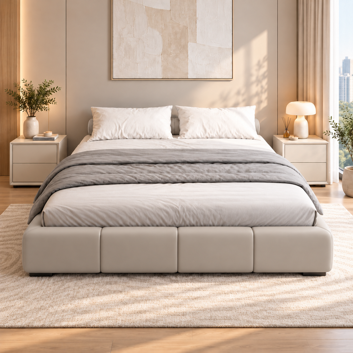 Ambrion Faux Leather Bed Frame