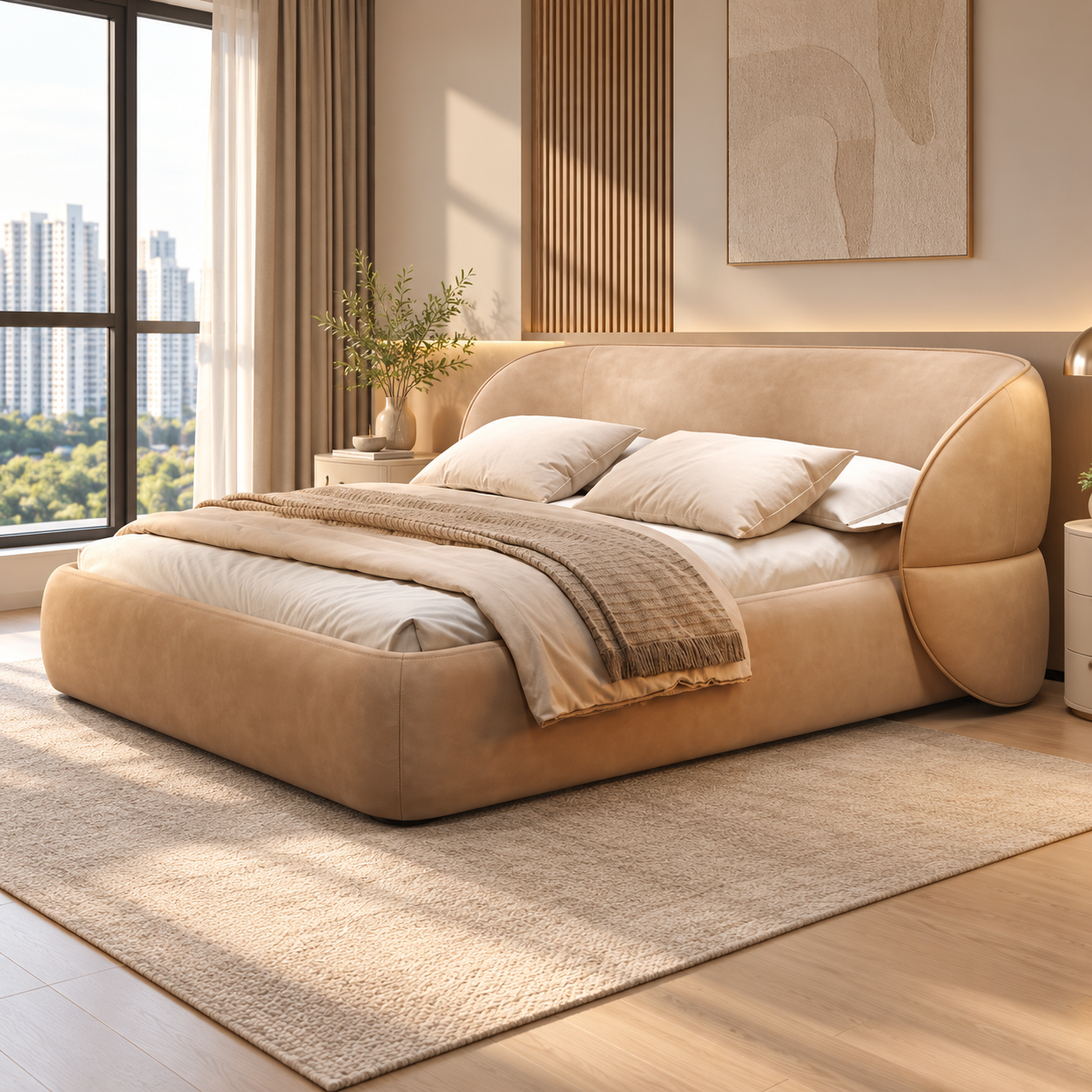Creslin Fabric Bed Frame