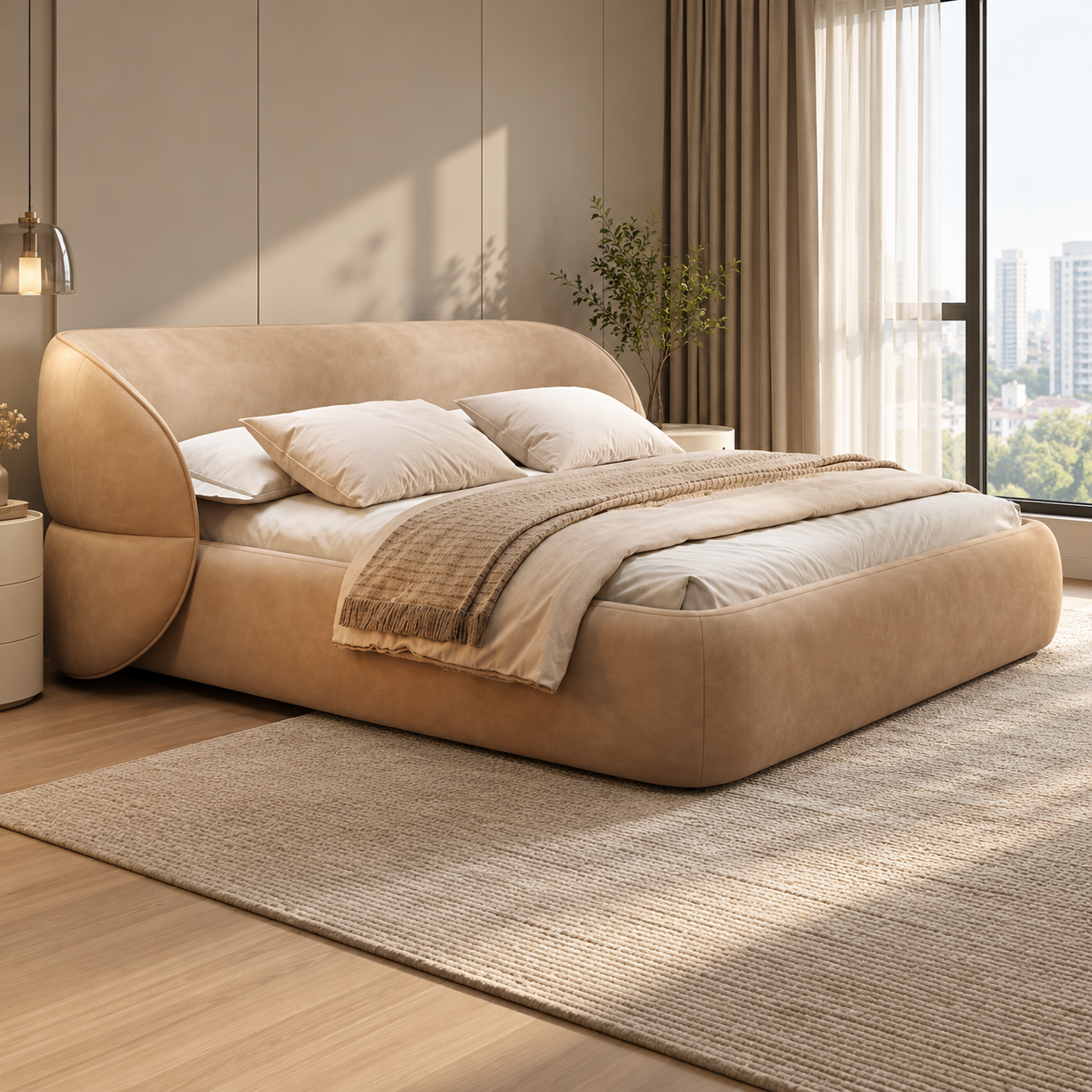 Creslin Fabric Bed Frame