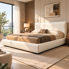 Faldren Faux Leather Bed Frame