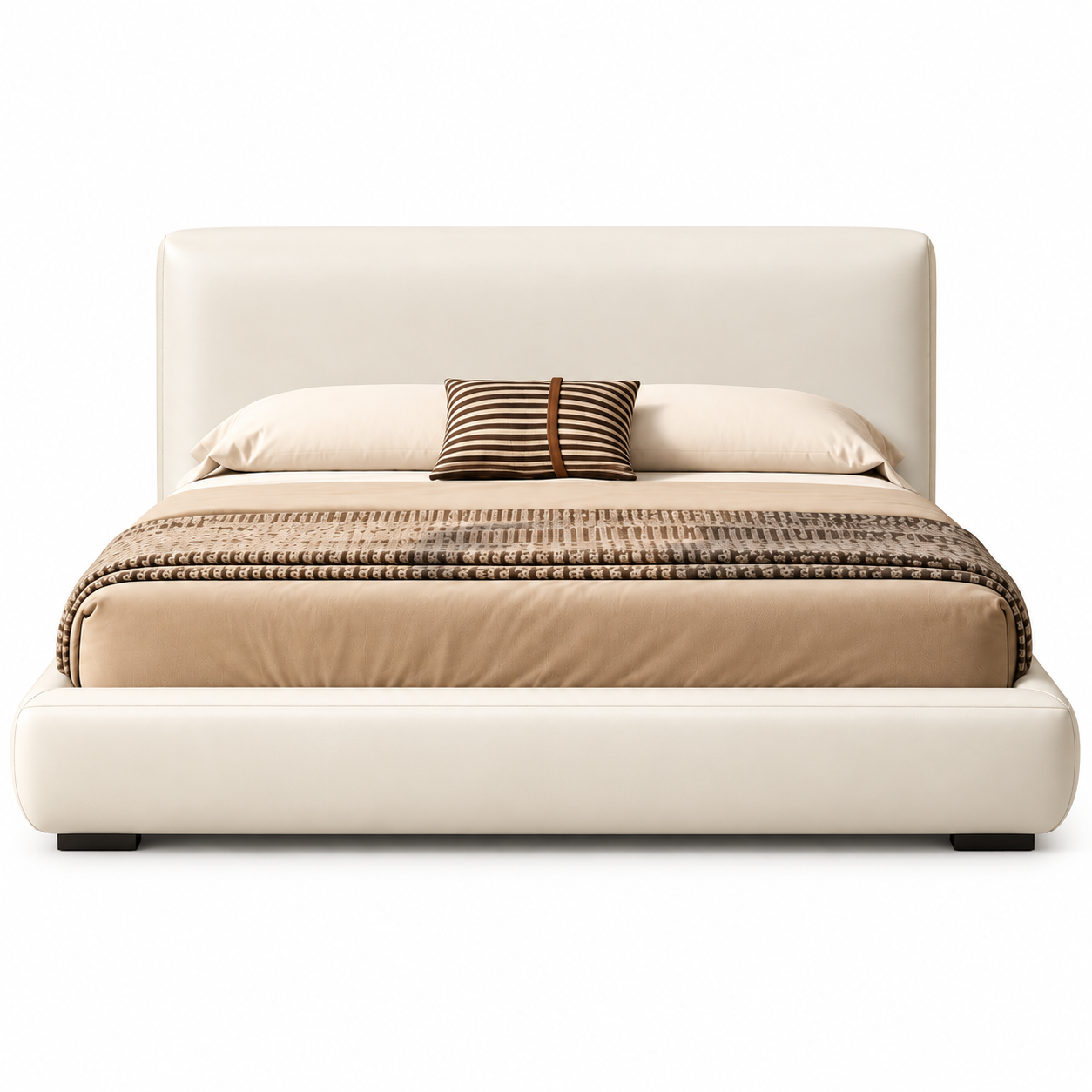 Faldren Faux Leather Bed Frame